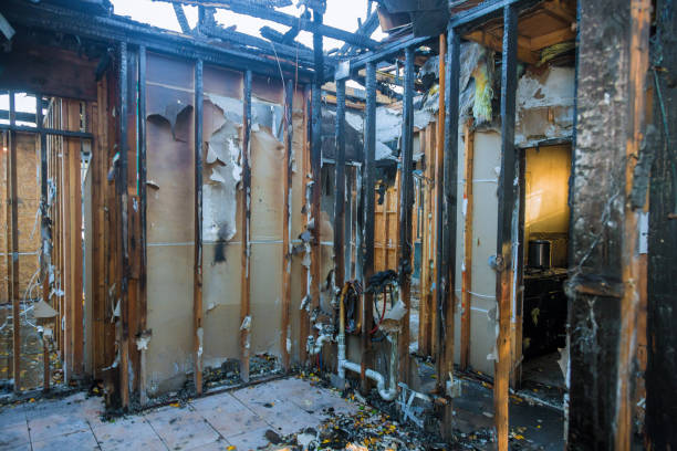 Professional Soot Cleanup technician working in Clinton, MD
